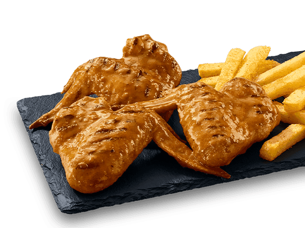 3 Full Wings & Chips