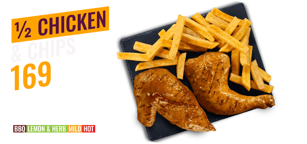 ½ Chicken with Famous Hand-Cut Chips